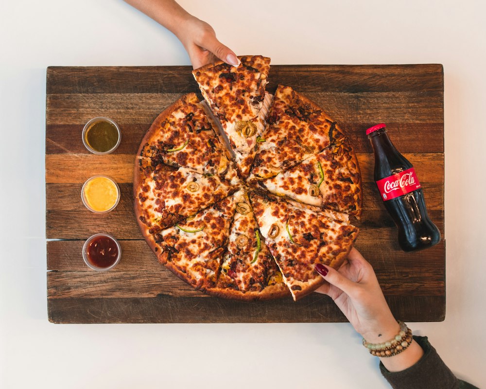 Pizza a spicchi pronta da condividere